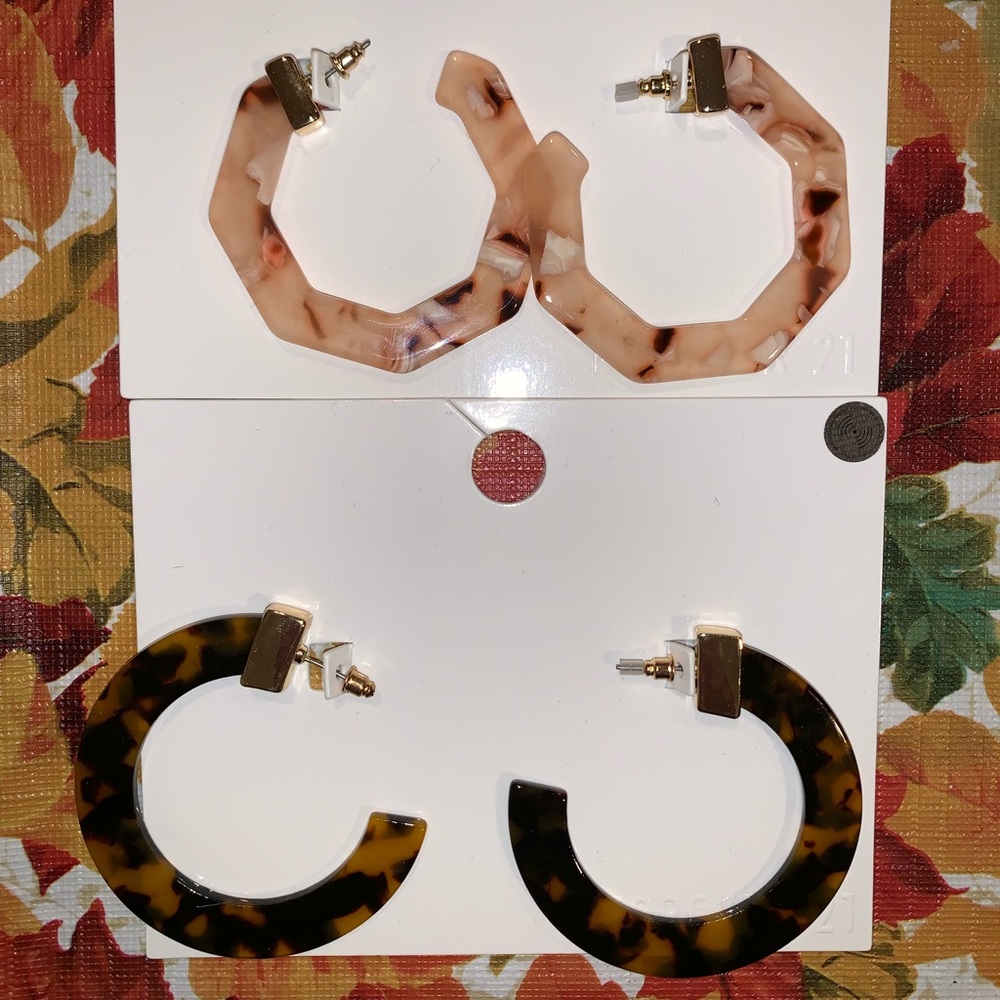 NWT Double Deal!! Geometric Earrings